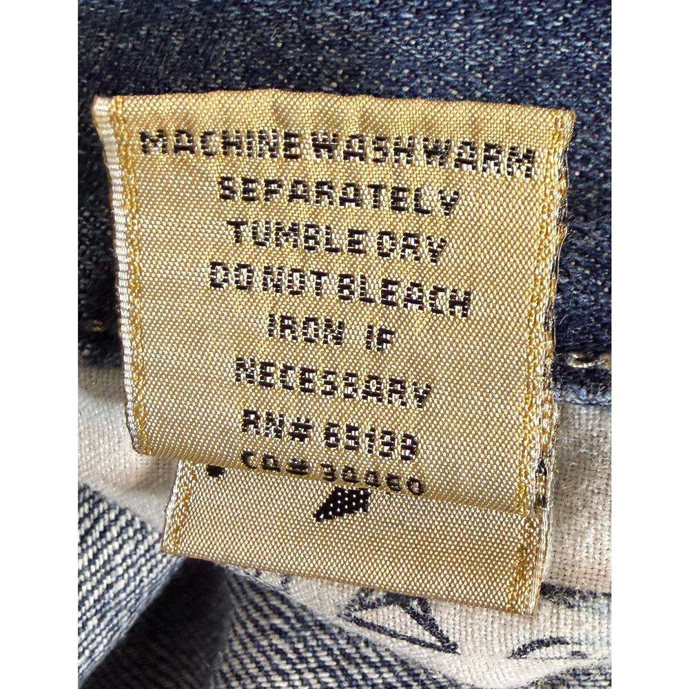 7 for all Mankind 7FAMK Women Denim Jeans Size 29 Boot Buttonfly Cotton EUC - Picture 11 of 11